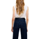 H&M Denim Wide High Jeans - Marinblå