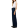 H&M Denim Wide High Jeans - Marinblå