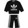 adidas Originals Black Loose Sweatshirt Flared Leggings Set