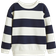 H&M Pojke Crèmevit Marinblårandig Sweatshirt