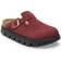 Birkenstock Thick Suede Leather Sandals Boston Papillio - Rouge