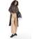 New Look Contrast Collar Trench Coat - Dark Brown