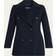 Max Mara Caban Virgin Wool Pea Coat - Blue