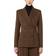 Max Mara Zulma Plaid Cotton Wool Double-Breasted Jacket - Brown