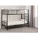 SECONIQUE Ventura 3 Black Bunk Bed 101x201cm