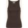 Gestuz Gzdrew Rhinestone Logo Tank T-Shirts - Mørkebrun
