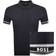 BOSS Zone Polo T Shirt Slim Fit Arm Logo - Navy