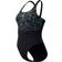 Speedo Hyperboom Placement Muscleback Swimsuit - Black/Green