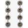 Jon Richard Black Diamond Statement Drop Earrings - Silver/Black