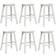 vidaXL Garden pcs White Outdoor Bar Set, 1 Table incl. 6 Chairs