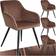 tectake Marilyn Brown/Black Kitchen Chair 82cm 4pcs