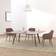 tectake Marilyn Brown/Black Kitchen Chair 82cm 4pcs