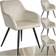 tectake Marilyn Cream/Black Kitchen Chair 82cm 4pcs