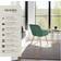 tectake Marilyn Dark Green/Gold Kitchen Chair 82cm 4pcs