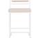 Venture Home Opelika Barstol Beige Polyester Fløjl Hvid Stål Barstol