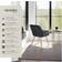 tectake Marilyn Black/Gold Kitchen Chair 82cm 4pcs