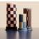 Hay Column Candle Blockljus Medium 20 cm Anthrachite-Bordeaux Stearinljus