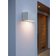 Norlys Asker Down White Wall Flush Light 22.5cm
