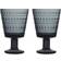 Iittala Kastehelmi På Fot 26 Cl 2-Pack Mörkgrå Dricksglas 26cl 2st