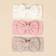 Shein Baby Striped Bow Headband Soft Elastic Hairbands - Love Valentine