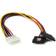 StarTech 4 Pin LP4 -Dual Sata Adapter M-F 0.3m