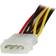 StarTech 4 Pin LP4 -Dual Sata Adapter M-F 0.3m