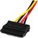 StarTech 4 Pin LP4 -Dual Sata Adapter M-F 0.3m