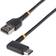 StarTech 2 m USB A C laddningskabel, rät vinkel snabbladdning USB-C-kabel 2.0 Aramidfiber 2m