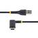 StarTech 2 m USB A C laddningskabel, rät vinkel snabbladdning USB-C-kabel 2.0 Aramidfiber 2m