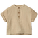 Wheat Kortærmet Skjorte Soft Sand Bluser Bomuld - Beige