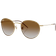 Ray-Ban Round Reverse Solglasögon Arista - Guld Montura Brun