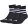 adidas Sokker 3-stripes Cushioned Sportswear Mid-cut 3-pak Sort/hvid