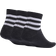 adidas 3-Stripes Cushioned Sportswear Low-Cut Socks 3-pack - Black/White