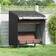vidaXL Outdoor Swing Cover Black 135 x 100 x 165 cm