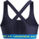 Under Armour Mid Crossback Sports Bra Washed - Navy/Blue Atlantis/High Vis Yellow