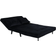 Venture Home Vicky Hopfällbar Bäddsoffa Dubbel Svart Soffa 190cm 2-sits