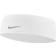 Nike Dri Fit Swoosh Headband 2.0 - White/Silver