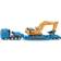 Siku Man Heavy Haulage Transporter with Liebherr Excavator 1847