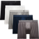 Lululemon Always In Motion Boxer 5" 5-pack - Black/True Navy/Traverse Grey/Heathered Core Medium Grey/White