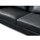 Beliani Oslo Right-Hand Black Sofa 270cm 4 Seater
