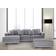Beliani Oslo Right-Hand Light Grey Sofa 270cm 4 Seater