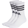 adidas 3-Stripes Cushioned Crew Socks 3-pairs - White/Black (HT3458)