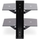 StarTech Dual Floating AV Black Wall Shelf