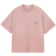 Carhartt WIP S/S Hudson Pocket T-shirt - Daphne/Chalk Wash
