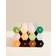 Hay Hexagon Candle Set of 4 H24 x D2.2 x W2.2 cm Stearinlys 4stk