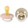 Bibs Colour Glow Pacifier Latex Round Size 2 2-pack Blush/Vanilla