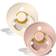 Bibs Colour Pacifier Latex Round Size 2 2-pack Ivory/Blush
