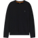 HUGO BOSS Cotton Terry Sweatshirt with Logo Patch - Black