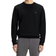 HUGO BOSS Cotton Terry Sweatshirt with Logo Patch - Black