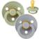 Bibs Colour Pacifier Latex Round Size 2 2-pack Sage/Cloud